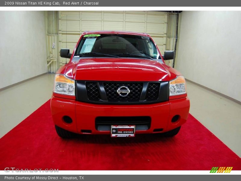 Red Alert / Charcoal 2009 Nissan Titan XE King Cab