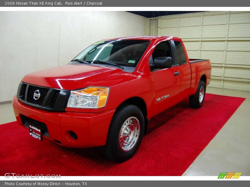 Red Alert / Charcoal 2009 Nissan Titan XE King Cab