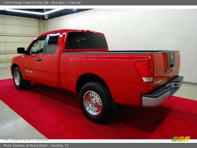 Red Alert / Charcoal 2009 Nissan Titan XE King Cab