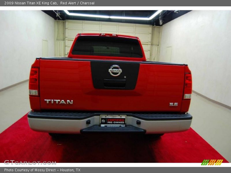 Red Alert / Charcoal 2009 Nissan Titan XE King Cab