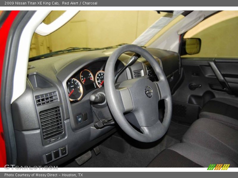 Red Alert / Charcoal 2009 Nissan Titan XE King Cab