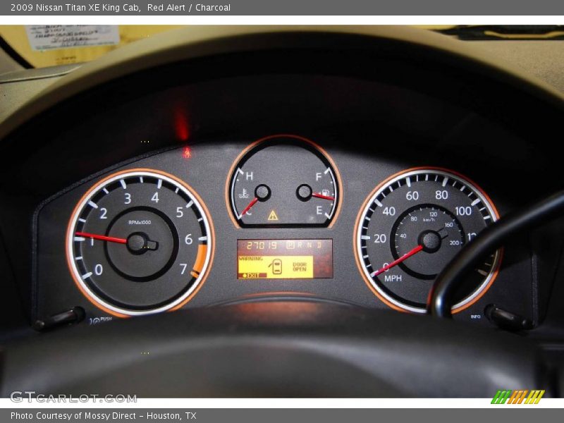 Red Alert / Charcoal 2009 Nissan Titan XE King Cab