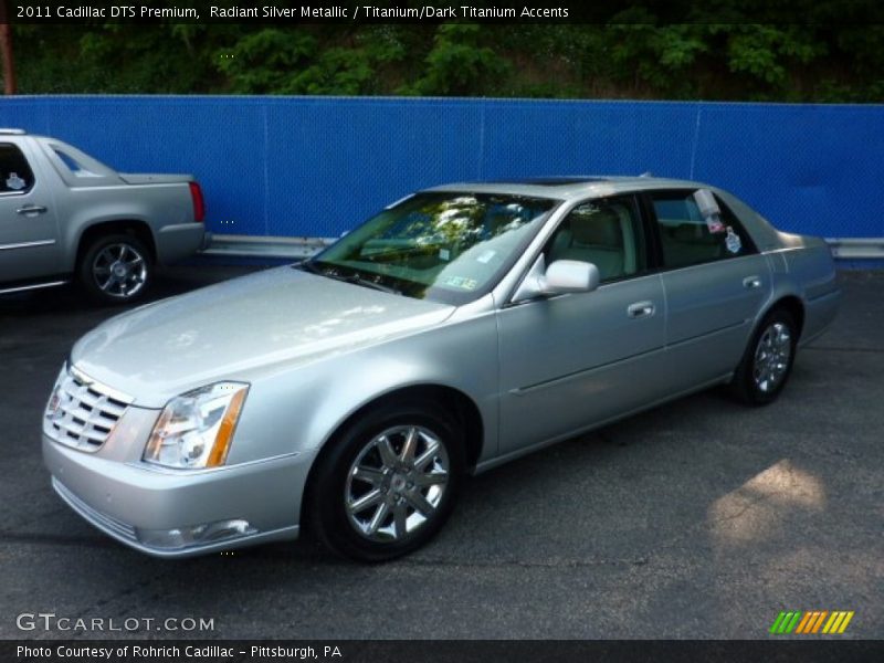 Radiant Silver Metallic / Titanium/Dark Titanium Accents 2011 Cadillac DTS Premium