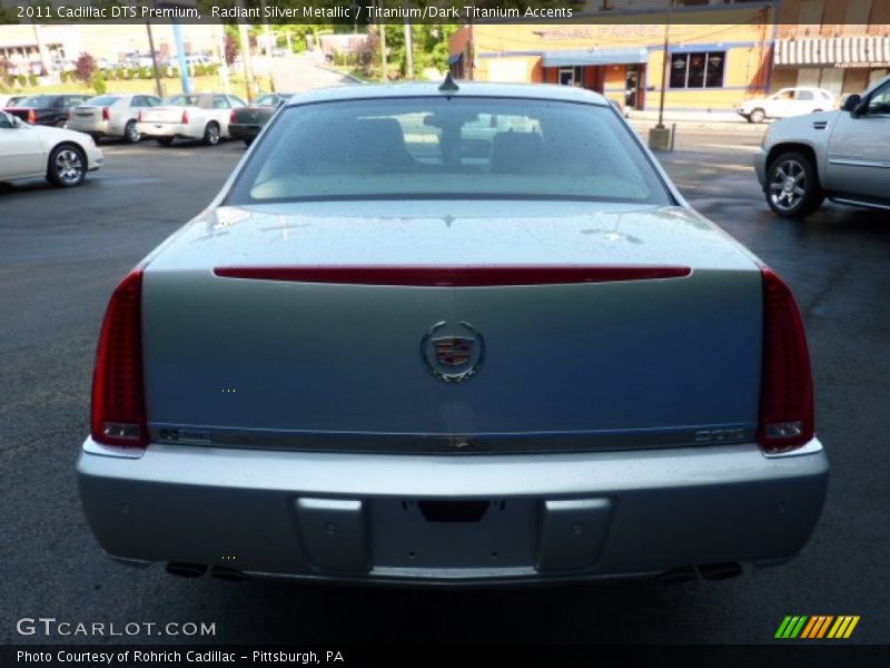 Radiant Silver Metallic / Titanium/Dark Titanium Accents 2011 Cadillac DTS Premium