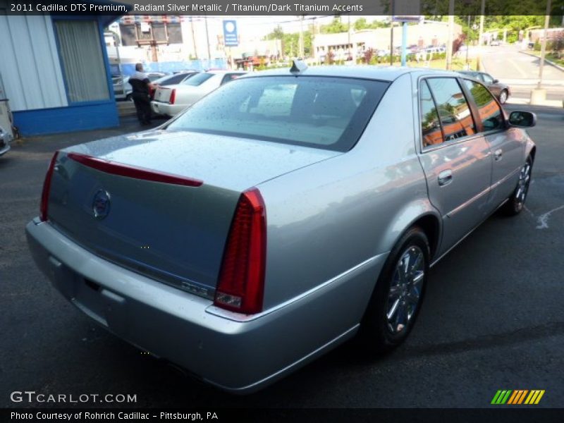 Radiant Silver Metallic / Titanium/Dark Titanium Accents 2011 Cadillac DTS Premium