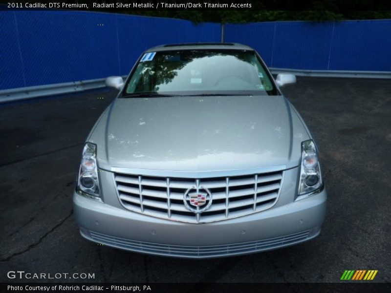 Radiant Silver Metallic / Titanium/Dark Titanium Accents 2011 Cadillac DTS Premium