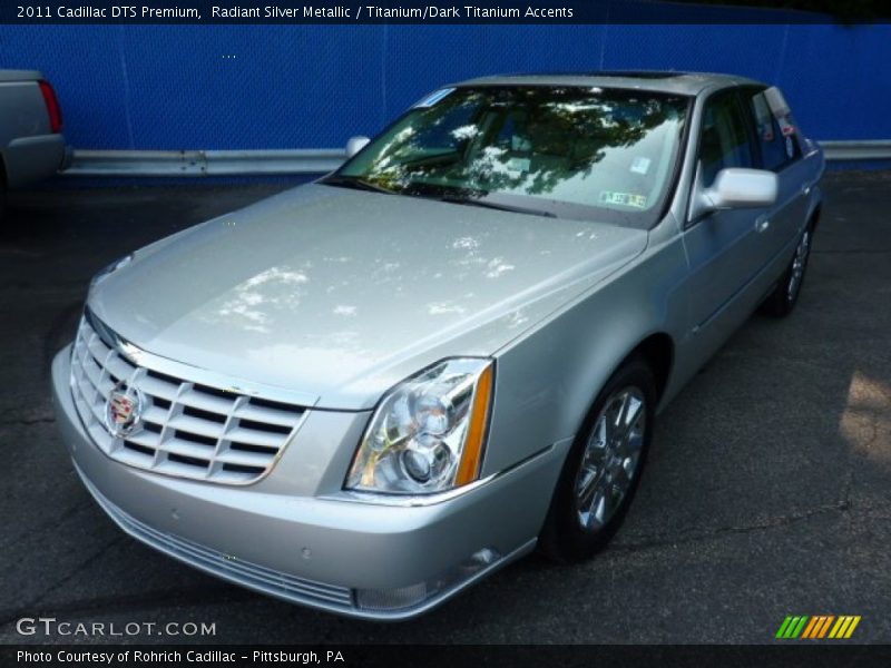 Radiant Silver Metallic / Titanium/Dark Titanium Accents 2011 Cadillac DTS Premium