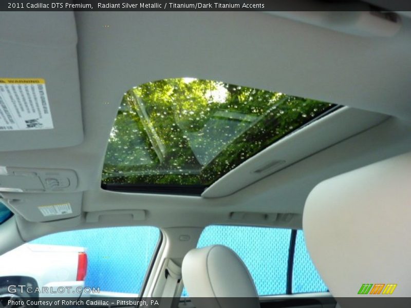 Radiant Silver Metallic / Titanium/Dark Titanium Accents 2011 Cadillac DTS Premium