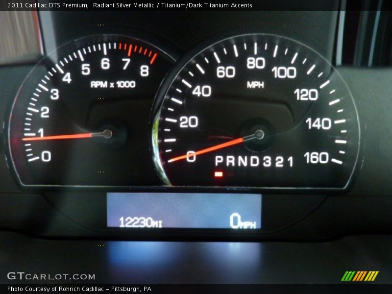 Radiant Silver Metallic / Titanium/Dark Titanium Accents 2011 Cadillac DTS Premium