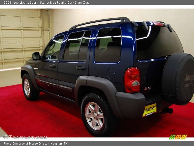 Patriot Blue Pearl / Dark Slate Gray 2003 Jeep Liberty Sport