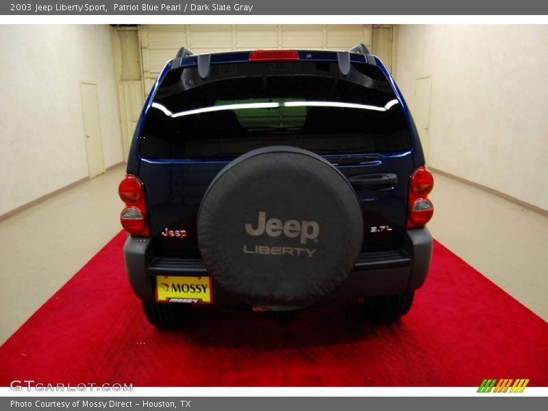 Patriot Blue Pearl / Dark Slate Gray 2003 Jeep Liberty Sport