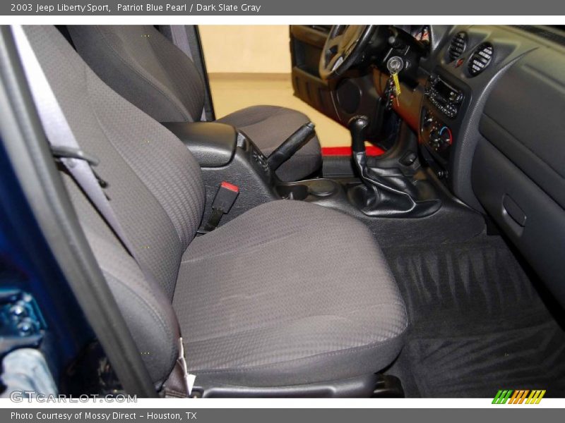 Patriot Blue Pearl / Dark Slate Gray 2003 Jeep Liberty Sport