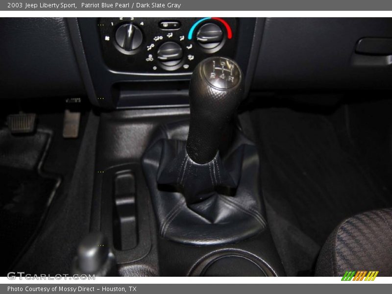 Patriot Blue Pearl / Dark Slate Gray 2003 Jeep Liberty Sport