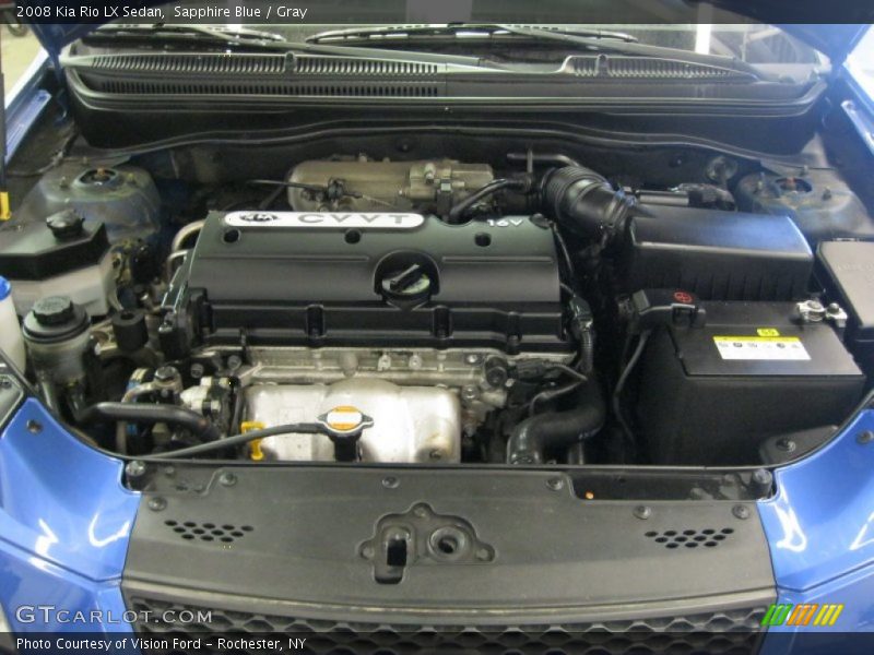 Sapphire Blue / Gray 2008 Kia Rio LX Sedan