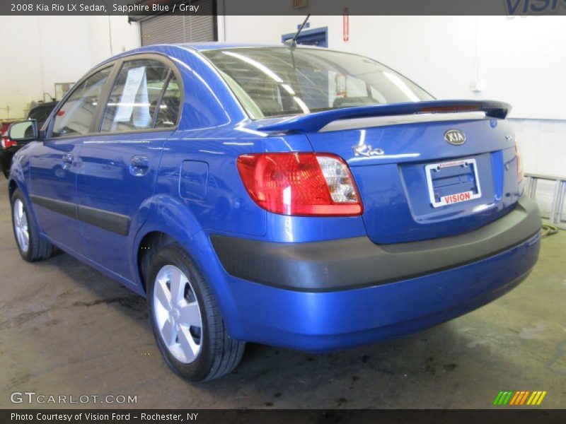Sapphire Blue / Gray 2008 Kia Rio LX Sedan