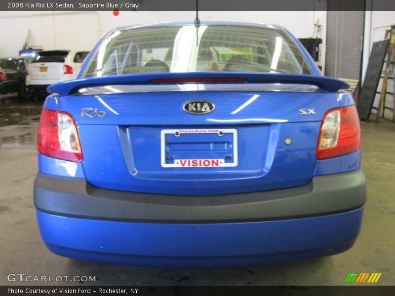 Sapphire Blue / Gray 2008 Kia Rio LX Sedan