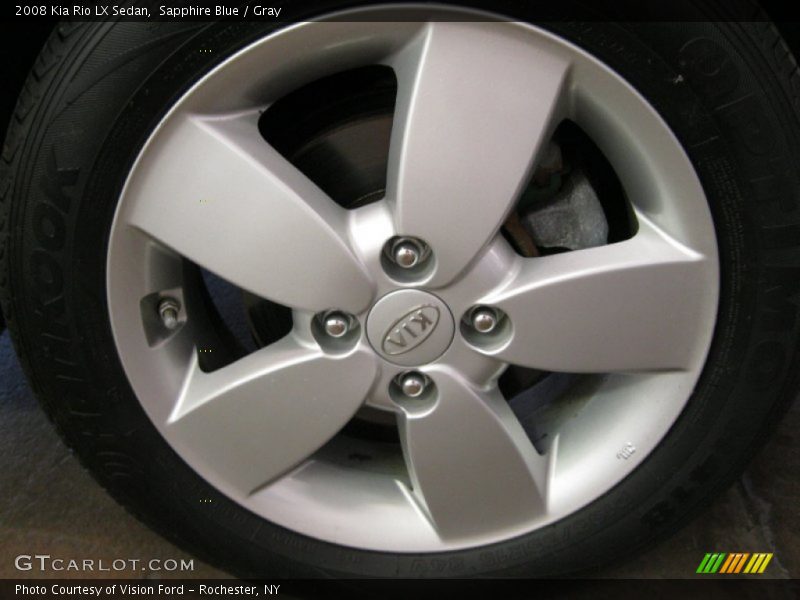Sapphire Blue / Gray 2008 Kia Rio LX Sedan