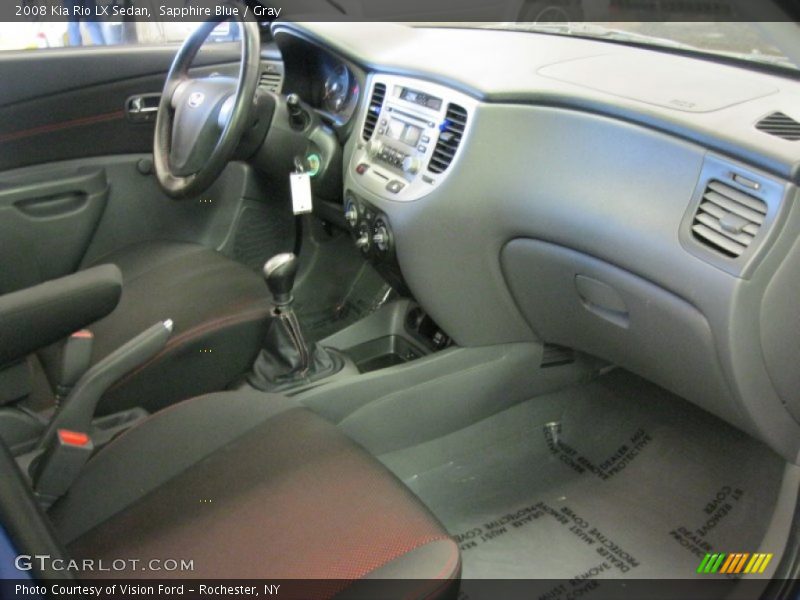 Sapphire Blue / Gray 2008 Kia Rio LX Sedan