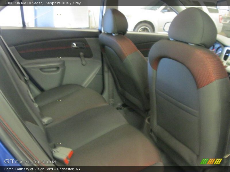 Sapphire Blue / Gray 2008 Kia Rio LX Sedan