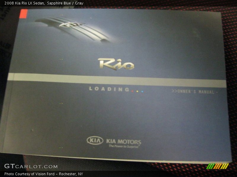 Sapphire Blue / Gray 2008 Kia Rio LX Sedan