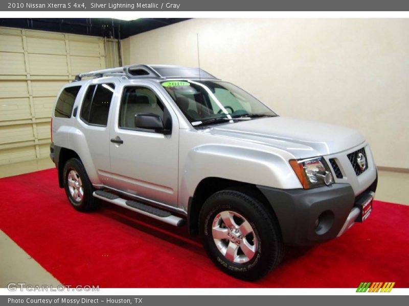 Silver Lightning Metallic / Gray 2010 Nissan Xterra S 4x4