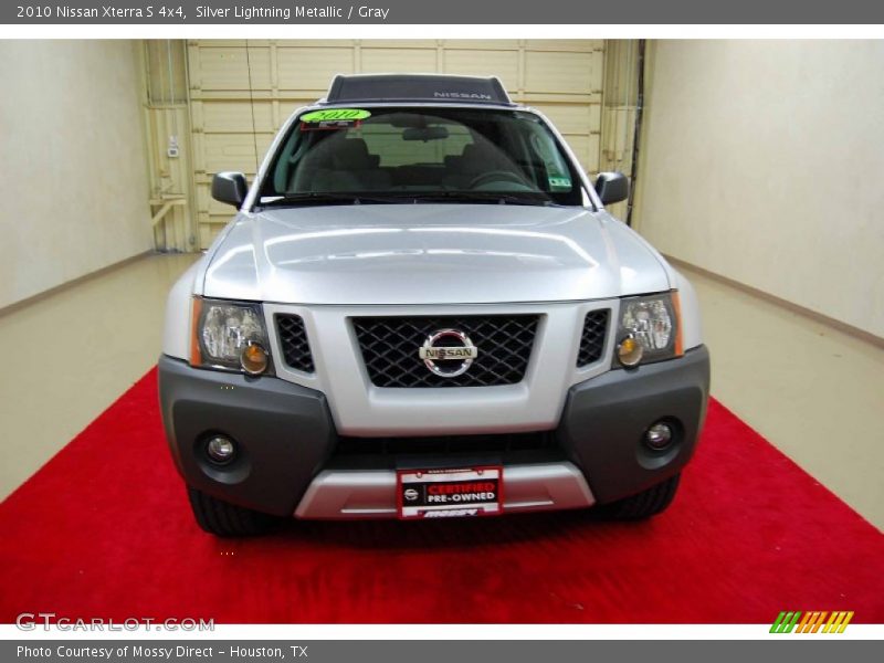Silver Lightning Metallic / Gray 2010 Nissan Xterra S 4x4
