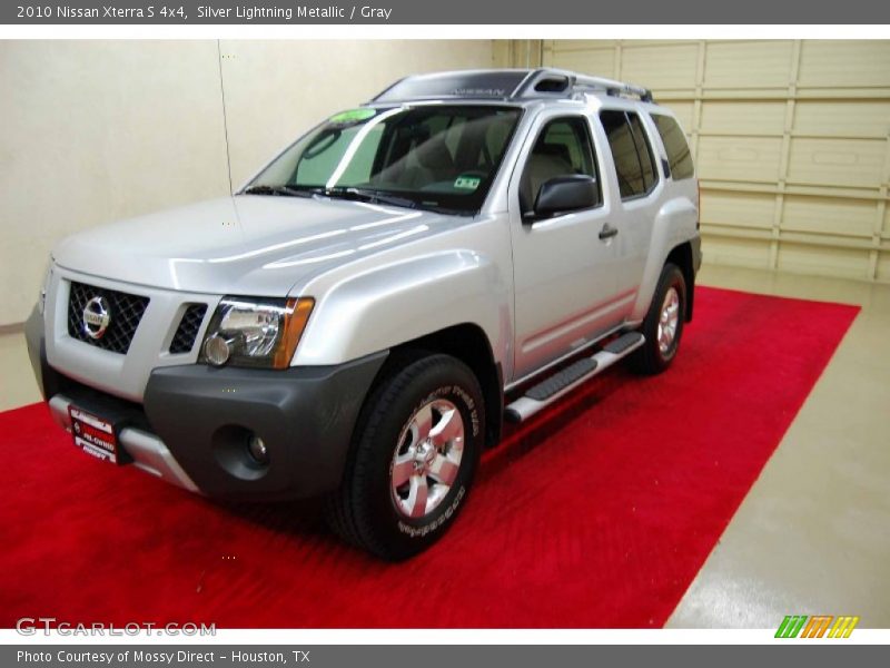 Silver Lightning Metallic / Gray 2010 Nissan Xterra S 4x4