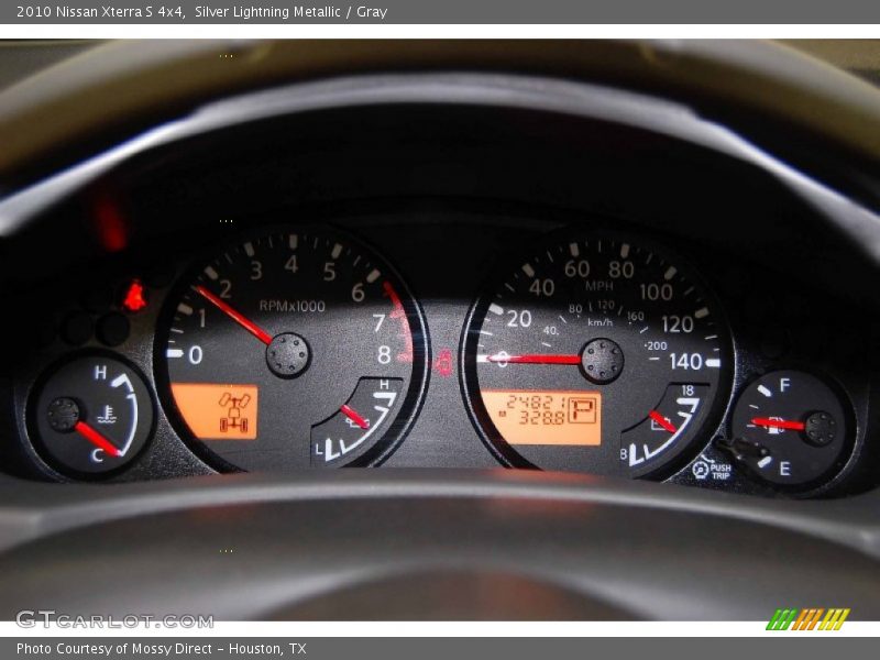 Silver Lightning Metallic / Gray 2010 Nissan Xterra S 4x4