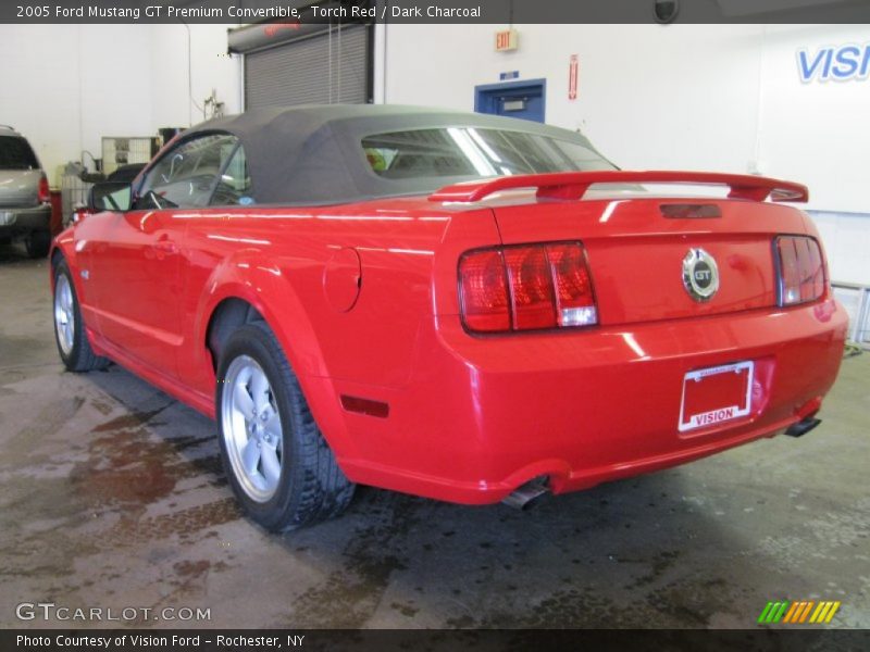 Torch Red / Dark Charcoal 2005 Ford Mustang GT Premium Convertible