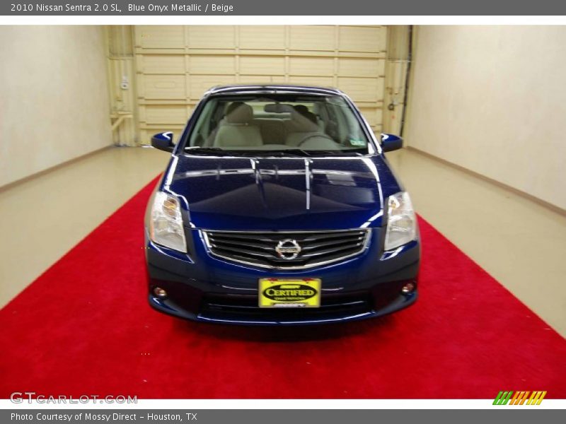 Blue Onyx Metallic / Beige 2010 Nissan Sentra 2.0 SL