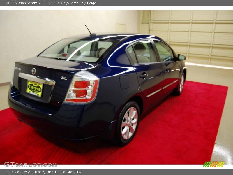 Blue Onyx Metallic / Beige 2010 Nissan Sentra 2.0 SL