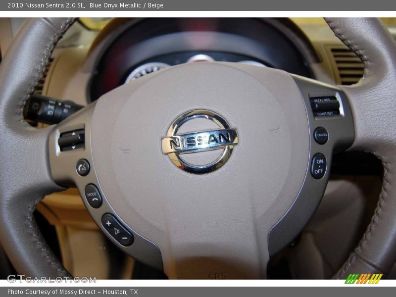 Blue Onyx Metallic / Beige 2010 Nissan Sentra 2.0 SL