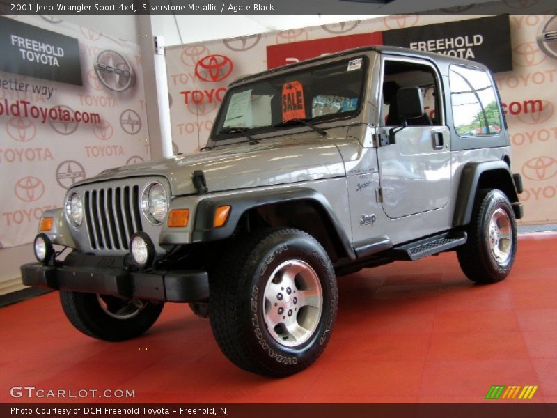 Silverstone Metallic / Agate Black 2001 Jeep Wrangler Sport 4x4