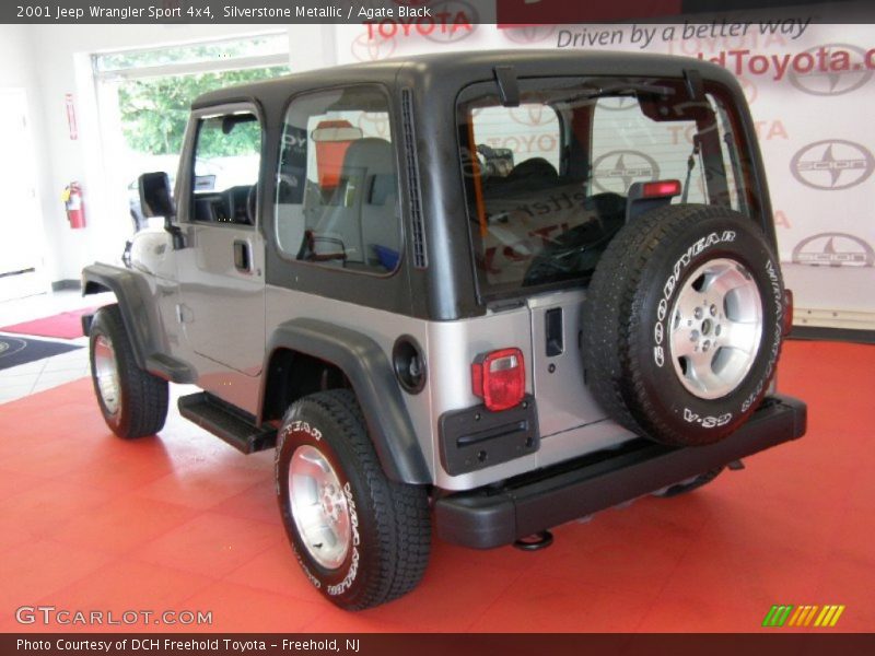 Silverstone Metallic / Agate Black 2001 Jeep Wrangler Sport 4x4