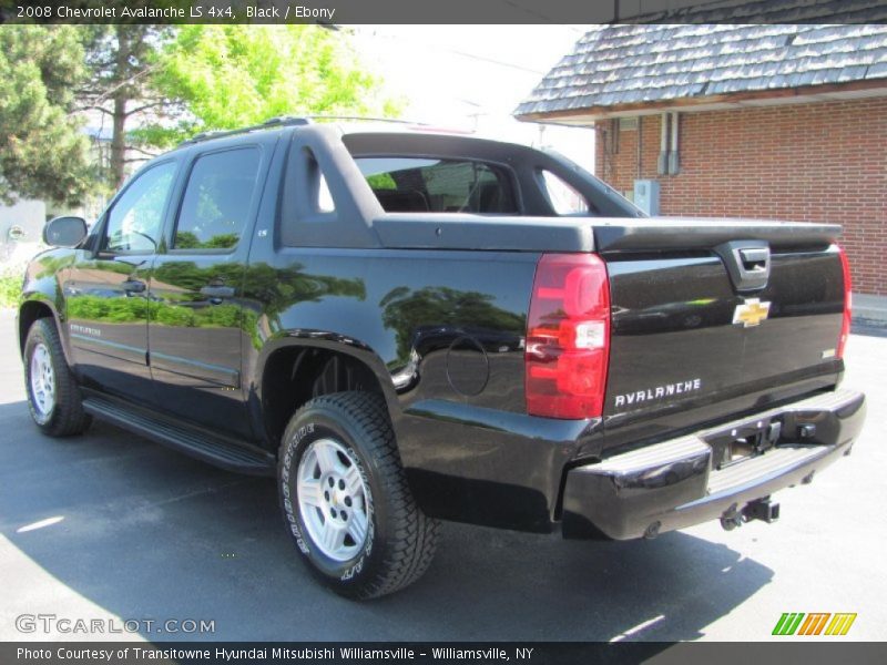 Black / Ebony 2008 Chevrolet Avalanche LS 4x4