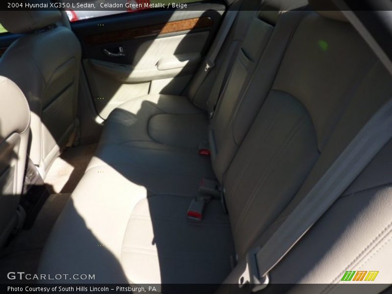 Celadon Green Metallic / Beige 2004 Hyundai XG350 L Sedan