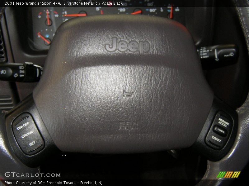 Silverstone Metallic / Agate Black 2001 Jeep Wrangler Sport 4x4