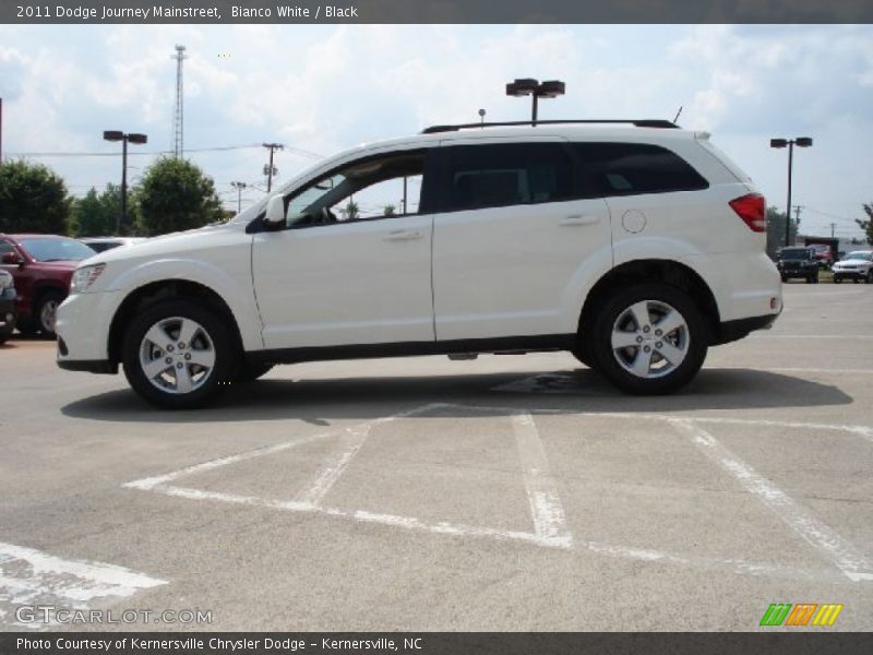 Bianco White / Black 2011 Dodge Journey Mainstreet