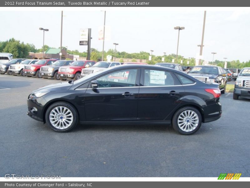  2012 Focus Titanium Sedan Tuxedo Black Metallic
