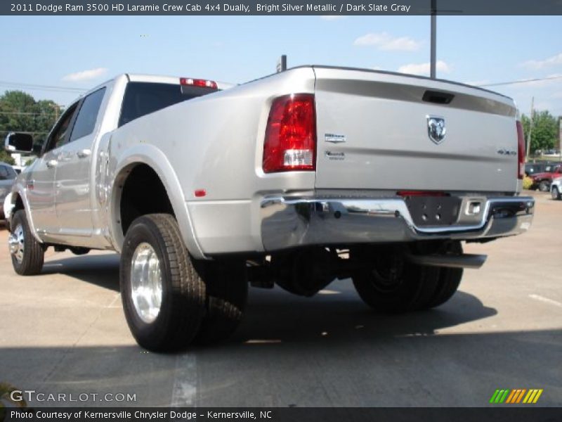 Bright Silver Metallic / Dark Slate Gray 2011 Dodge Ram 3500 HD Laramie Crew Cab 4x4 Dually