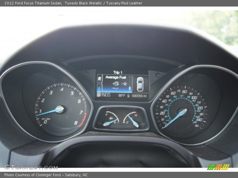  2012 Focus Titanium Sedan Titanium Sedan Gauges