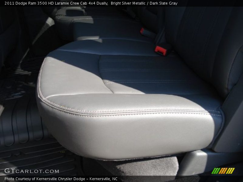 Bright Silver Metallic / Dark Slate Gray 2011 Dodge Ram 3500 HD Laramie Crew Cab 4x4 Dually