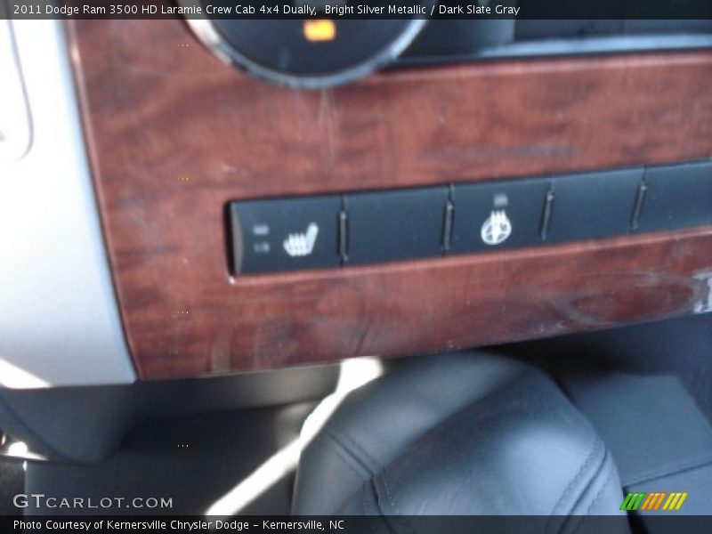 Bright Silver Metallic / Dark Slate Gray 2011 Dodge Ram 3500 HD Laramie Crew Cab 4x4 Dually