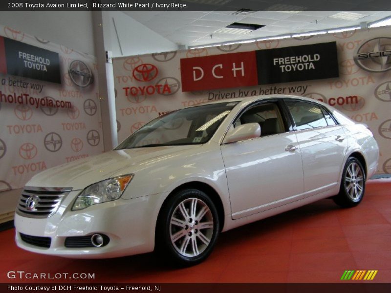 Blizzard White Pearl / Ivory Beige 2008 Toyota Avalon Limited