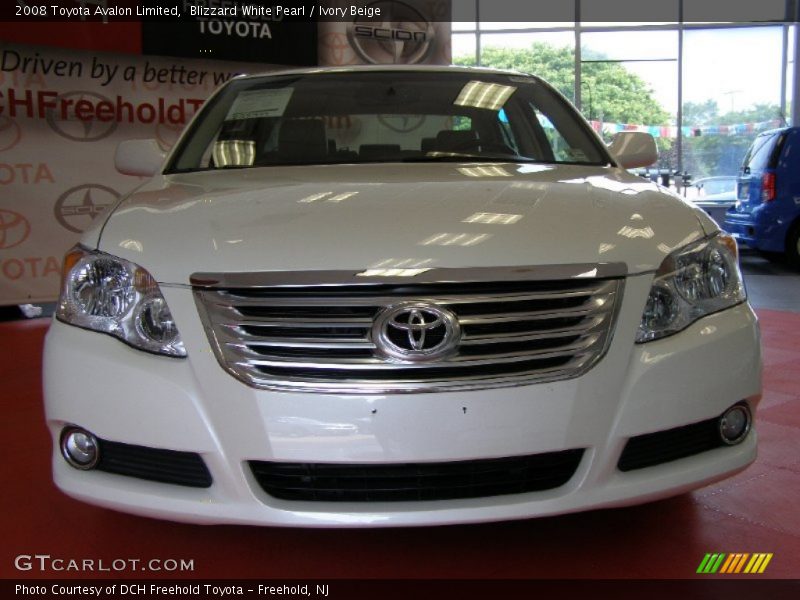 Blizzard White Pearl / Ivory Beige 2008 Toyota Avalon Limited