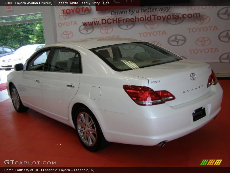 Blizzard White Pearl / Ivory Beige 2008 Toyota Avalon Limited