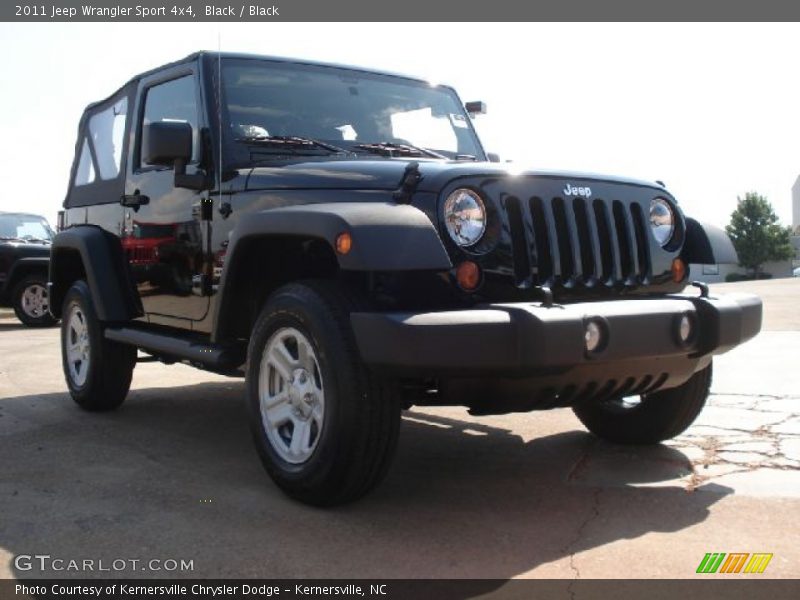 Black / Black 2011 Jeep Wrangler Sport 4x4