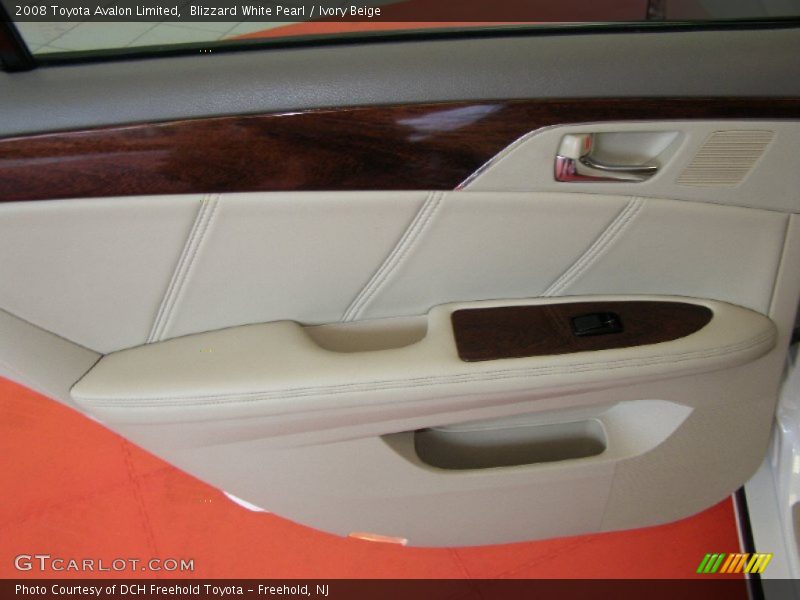Blizzard White Pearl / Ivory Beige 2008 Toyota Avalon Limited