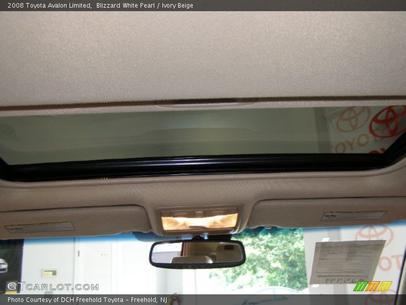 Blizzard White Pearl / Ivory Beige 2008 Toyota Avalon Limited