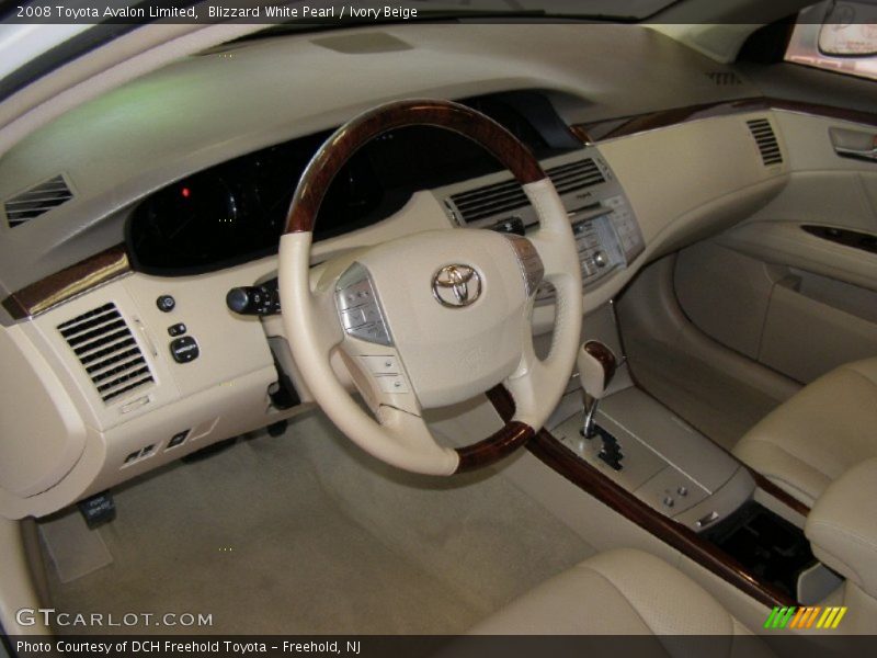 Blizzard White Pearl / Ivory Beige 2008 Toyota Avalon Limited